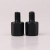 2Pcs Motorcycle Rearview Mirrors Conversion Black Mirror Adapters M10 10Mm M8 8Mm Bolt Clockwise Anti-Clock Right Left Thread