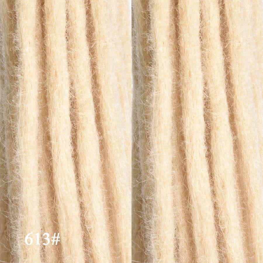 Syntetiske Dreadlock Extensions Håndlaget heklet hår 20 tommers Dread Extensions Heklefletter for menn/kvinner dreadlocks hår