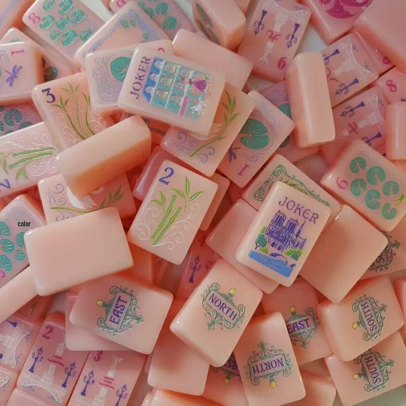 American Purple Parisian Style Mahjong Set: