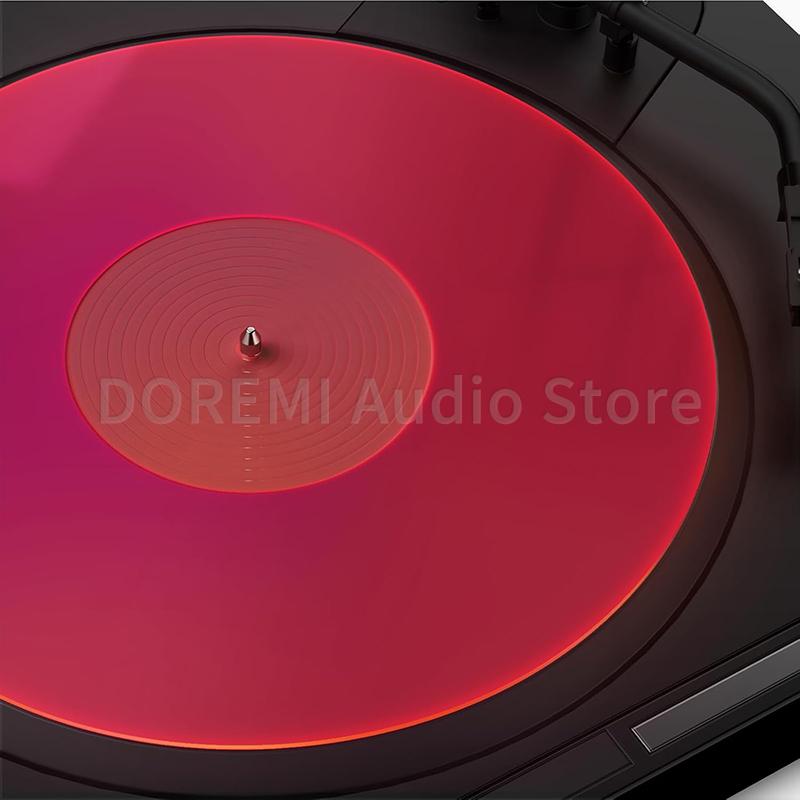 30cm Acrylic Turntable Slip Mat Reduce Static Dust Noise Replacement Record Platter Slipmat for 12 Inch LP Vinyl Record Player