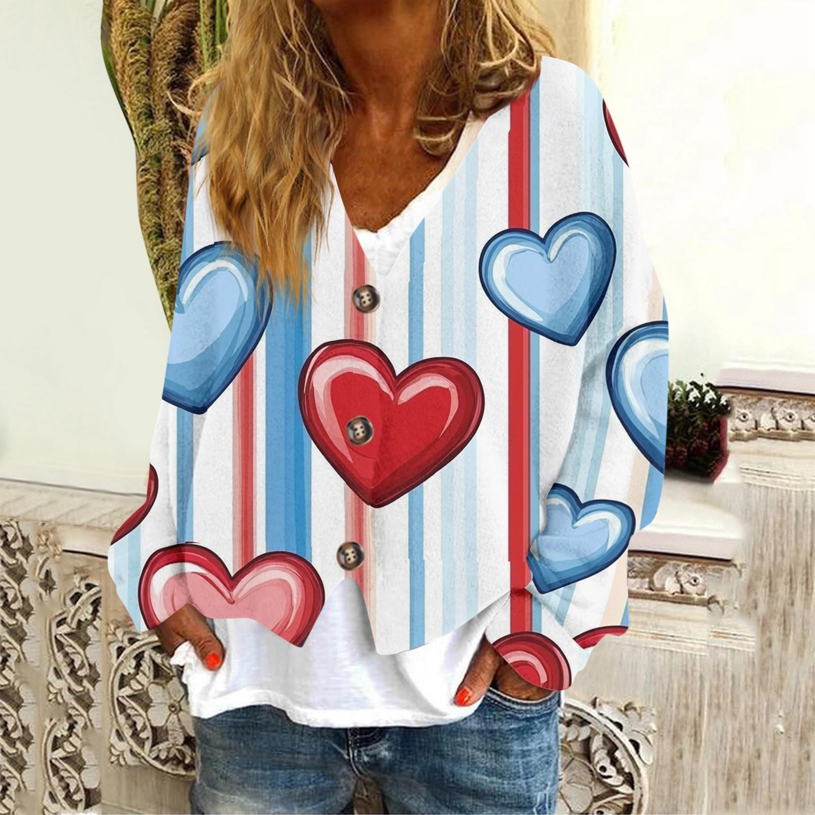 Женская модная повседневная куртка-толстовка с длинным рукавом с принтом ко Дню святого Валентина L бежевый 1819₽