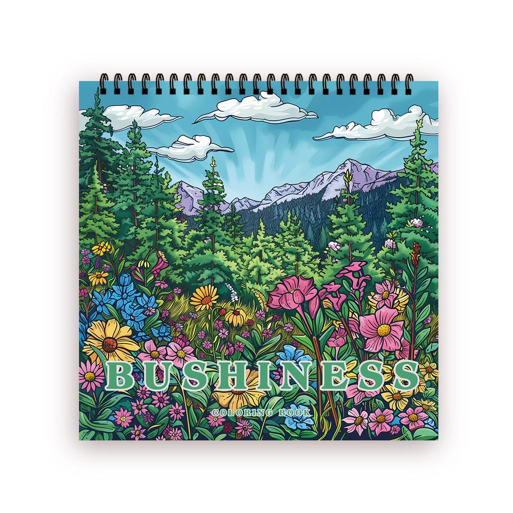 1pc, Teen Colouring Book - Field Style - 30 Sheets 8.3x 8.3in Suitable for Stress Reduction, Emotional Relaxation, Christmas Hal