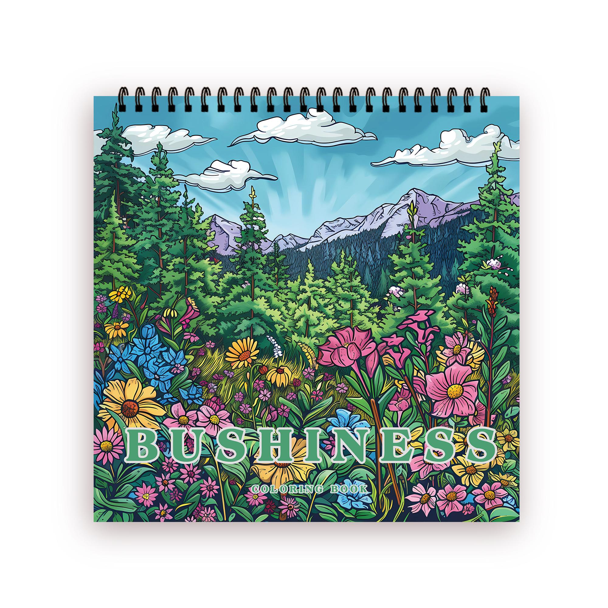 

1 шт., Книга-раскраска для подростков - Полевой стиль - 30 листов 8,3x 8,3 дюйма Подходит для снятия стресса, эмоциональной релаксации, Рождественский Хал синий