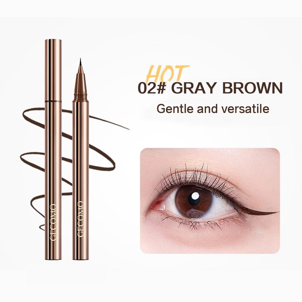GECOMO Smooth Liquid Eyeliner, Quick-drying And Waterproof Pen, Long-lasting Makeup Eyeliner