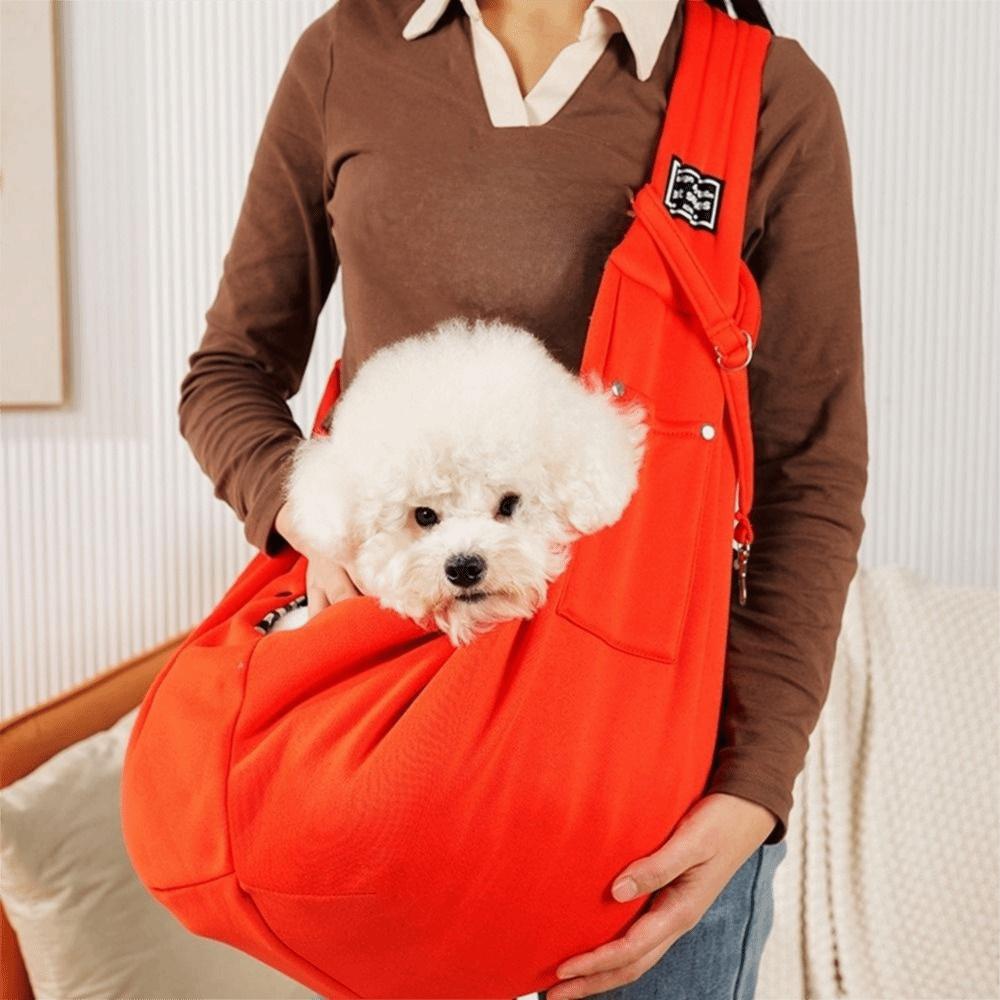 Large Capacity Crossbody Pet Carrier Polyester Cat Carrier Bag Puppy Shoulder Bags Travel
