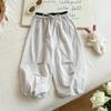Frühlings-Mädchen Freizeithosen Kinder Lockere Hosen Baby-Mädchen Einfarbige Haremshosen Baumwolle Kleinkind Hosen Kinderkleidung