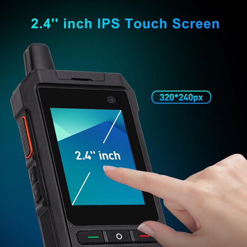 F80S Langstrecken 4G LTE Zwei-Wege-Funkgerät Smartes Mobiltelefon Tragbares Android 10 Zello PTT POC Handfunkgerät mit SIM-Karte