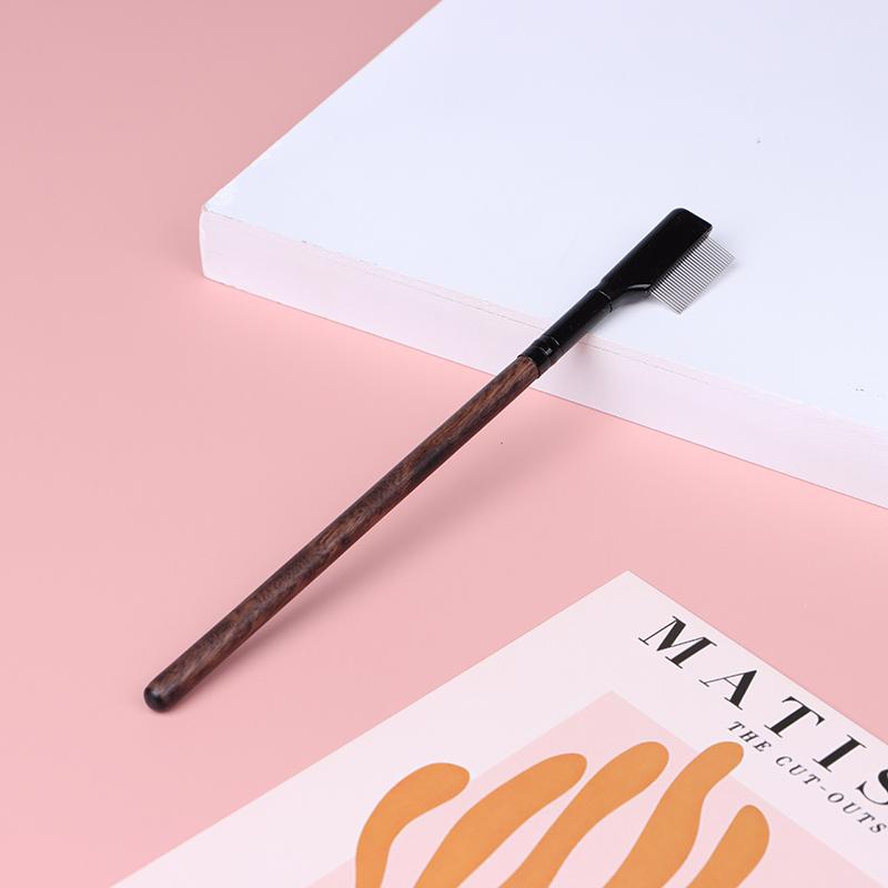 1 szt. Metalowa szczotka grzebieniowa do rzęs, brwi, makijaż, narzędzie do przedłużania rzęs