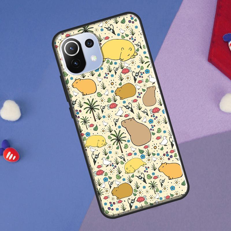 Capybara Lovely Animal Cover For Xiaomi 13 14 Ultra 11T 12T 13T 14T Pro POCO X7 Pro X3 X5 F3 F5 F6 M6 X6 Pro Case