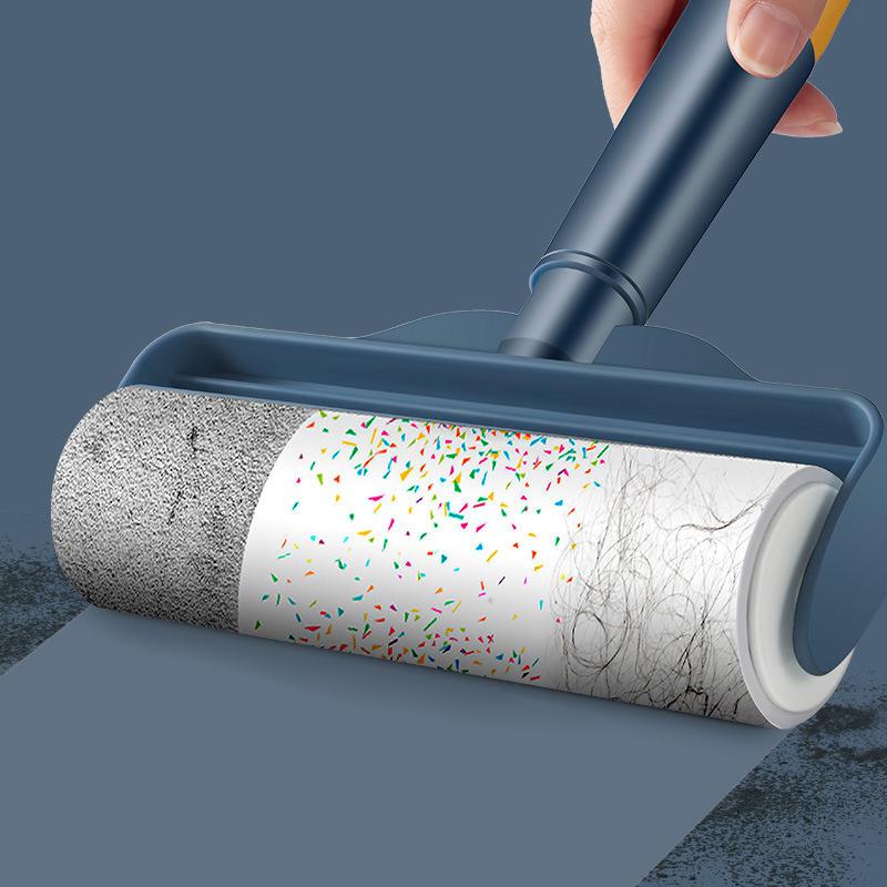1Pc-Clothing Sticky Hair Device Washable Sticky Barrel Roller Dust Brush Suction Hair Roller Anti-Static Sticky Hair Roller