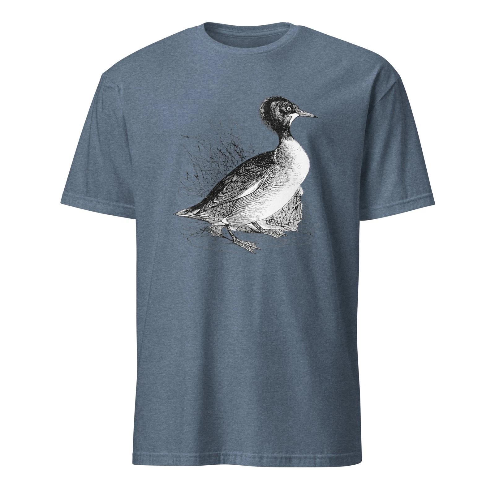Vintage Duck T-T-Shirt Antique Bird Sketch Nature Retro Wildlife Graphic 4XL