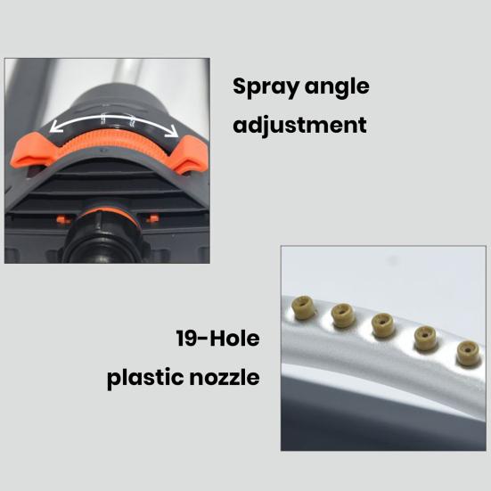 Stropitor gazon Stropitor oscilant metalic Furtun de grădină Stropitor cu apă Stropitor de grădină Accesoriu pentru irigare curte