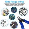 Wire Cutters, Spring-loaded CRV Steel Diagonal Flush Cutters for Electrical & Home Use–Heavy Duty Precision Side Cutting Pliers