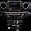 7" Carbon Fiber Dash GPS Navigation Panel Frame Cover For Jeep Wrangler JL  JT