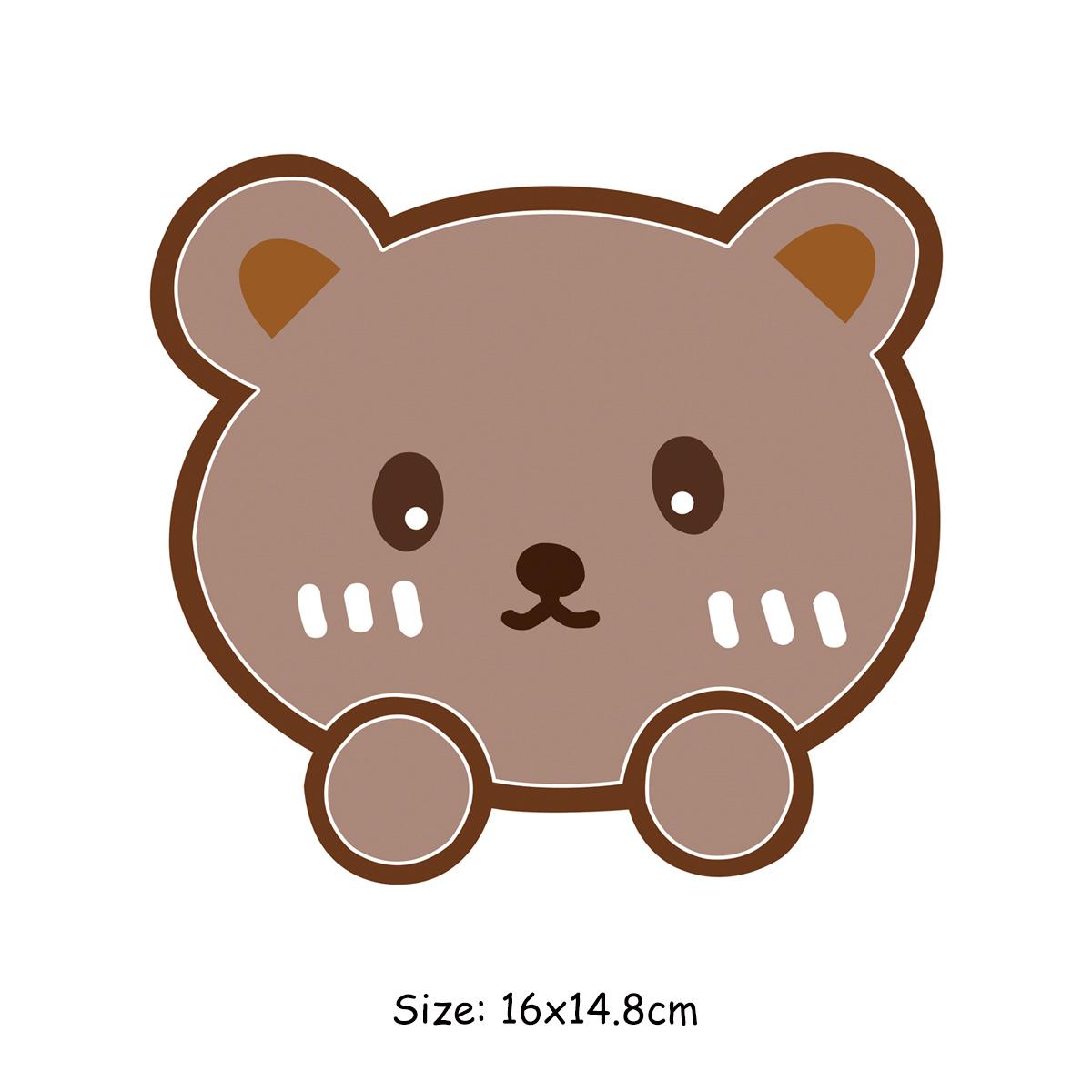 

Нашивки на одежду с мультяшными медведями, новые теплопередающие моющиеся аксессуары для одежды «сделай сам», железная переноска, принадлежности для рукоделия «сделай сам»