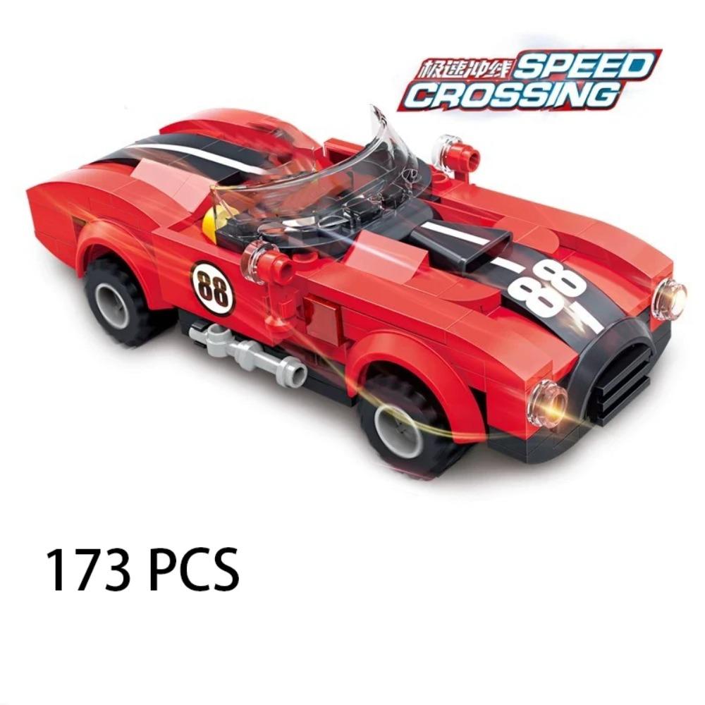 City vintage Speed car MOC rally sports model Building Blocks Old Super race classical Vehicle  Racing Bricks Christmas Gift toy