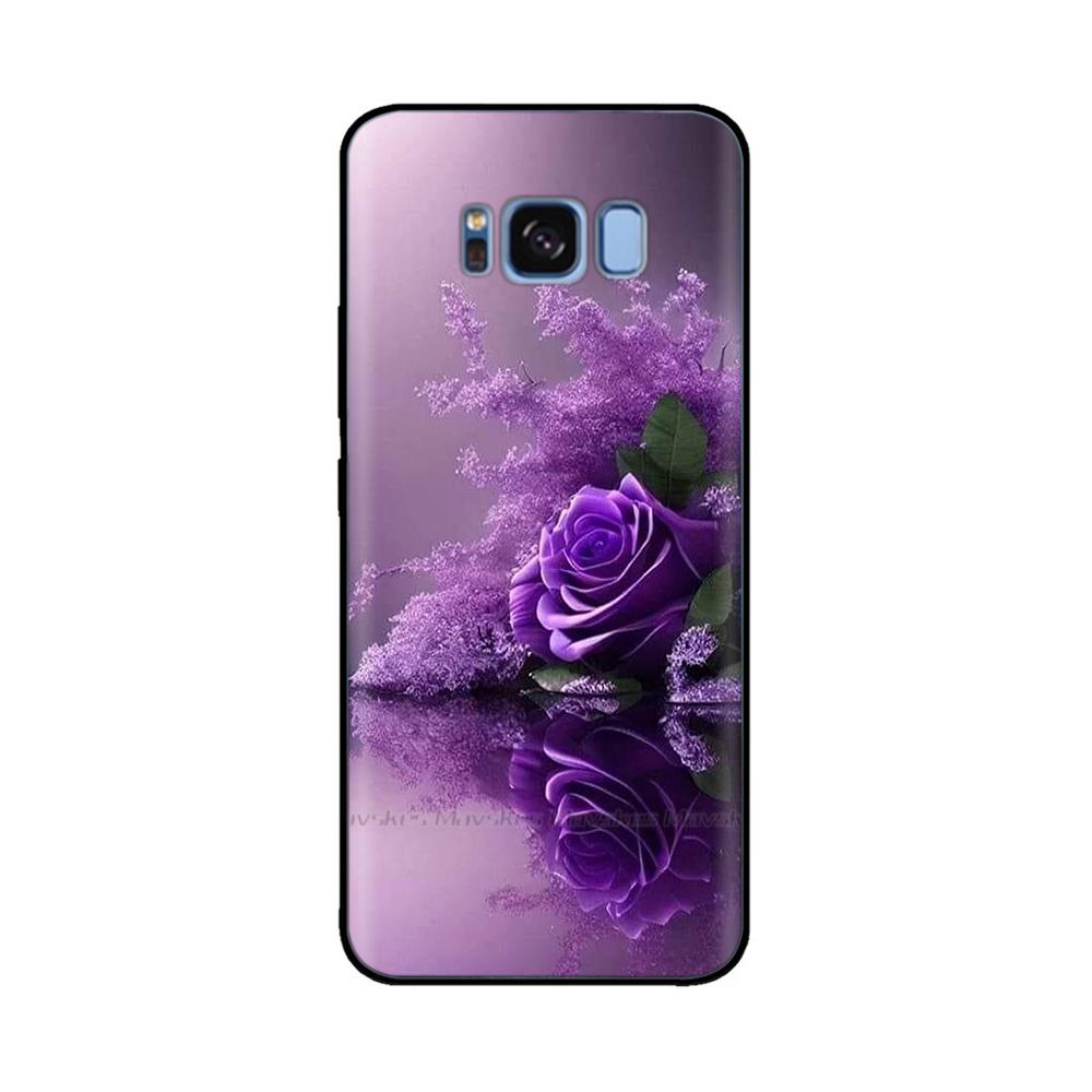 For Samsung Galaxy S8 Plus Phone Case Heart-Butterfly Funda For Samsung S8 S8Plus Cases Liquid Silicone Bumper GalaxyS8 Shells