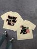 Y2K Style Printed Men's T-shirt 100% Cotton Fabric Summer Street Style Short Sleeve Women Cool Design Retro Summer