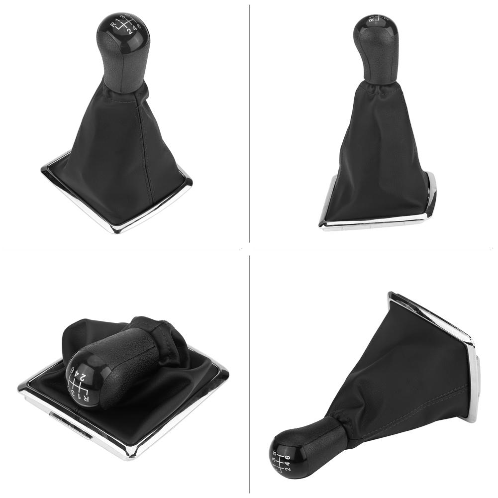 6 Speed Gear Stick Shift Knob   Gaiter Boot Cover for Ford Focus MK2 2004 2008