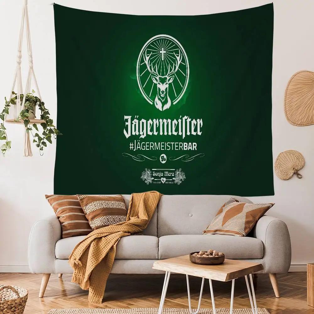 Hot JJaegermeisterS Printed Large Wall Tapestry Cheap Hippie Wall Hanging Bohemian Wall Tapestries Mandala Home Decor