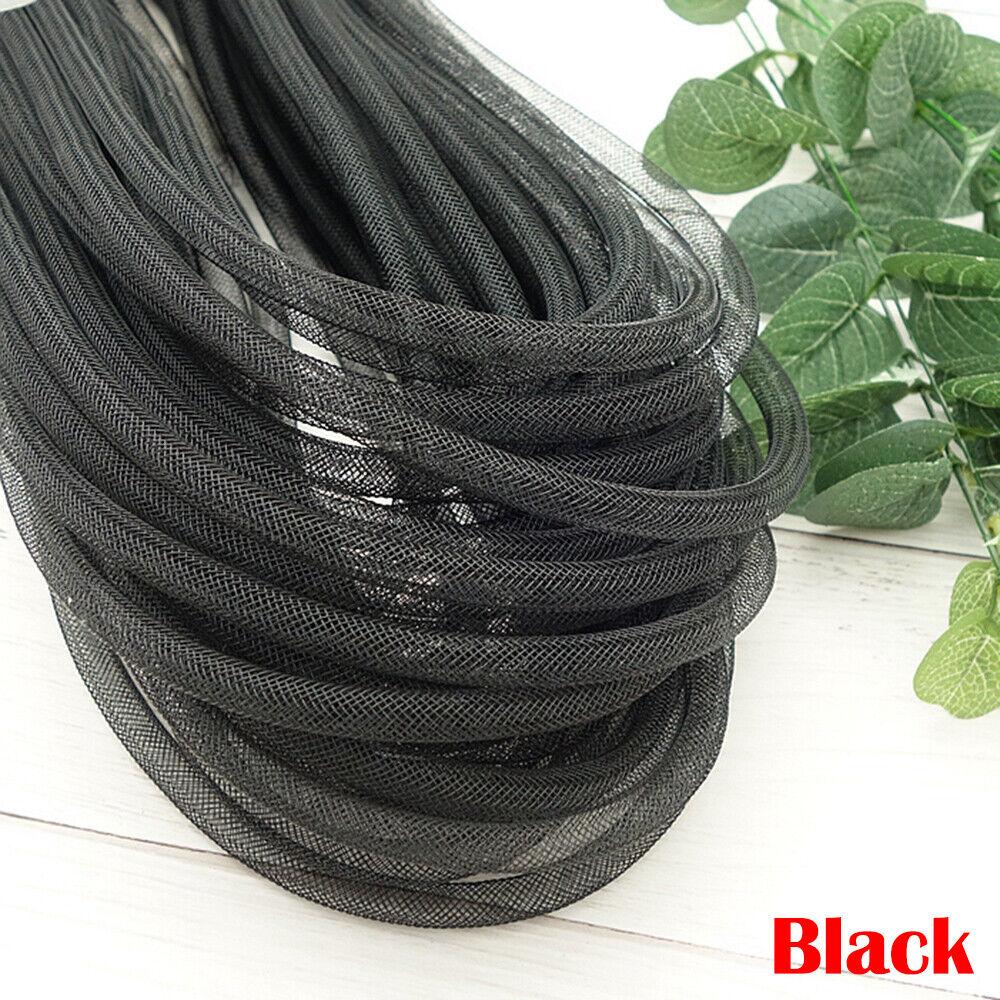 10M Mesh Tube Ribbon Tubing Hair Design Christmas Holiday Wreath Crafts Tubular Horsehair Crinoline Tube Crin net accessories