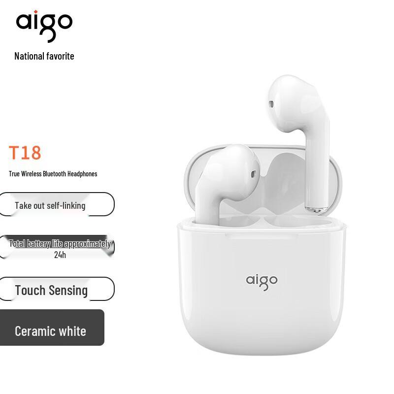 

aigo T18 Wireless Bluetooth Semi-In-Ear Earbuds
