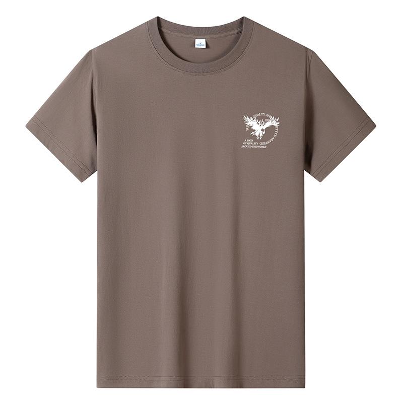 Large Size Pure Cotton Men T-shirt Short-sleeved Boys Tee KTB