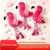 Flamingo Rope Plush Dog Toy - Durable, Sounding Chew Toy for Pet Entertainment & Stress Relief