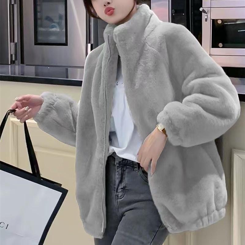 Coral Fleece oboustranná teplá roláková bunda pro ženy