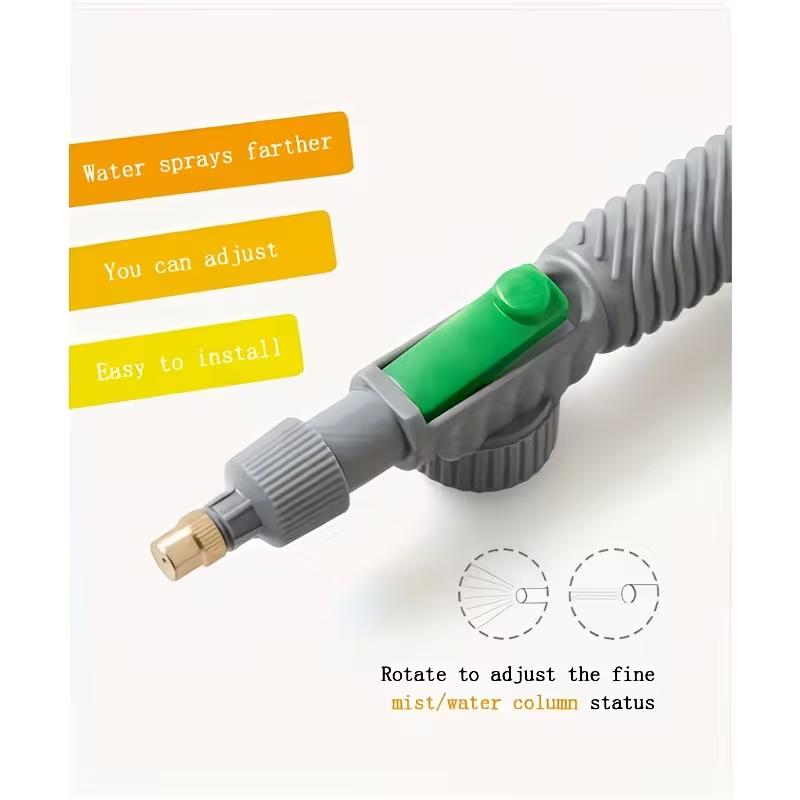 High Pressure Air Pump Manual Sprayer Adjustable Drink Bottle Spray Head Nozzle Garden Watering Tool Sprayer Agriculture Tools