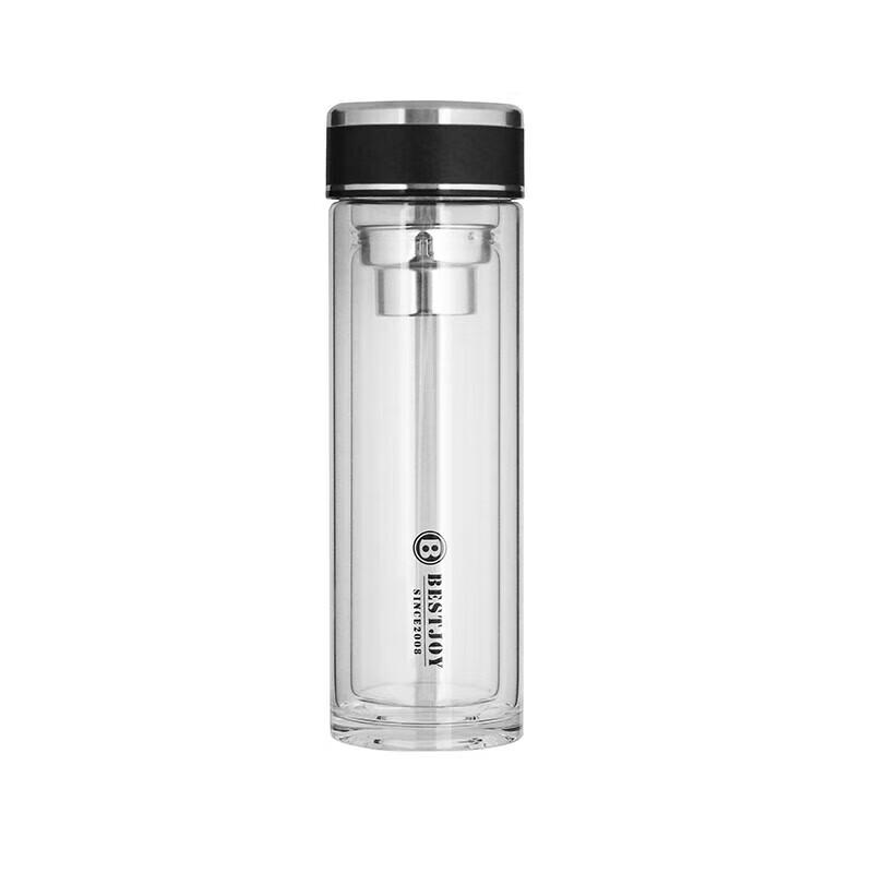 FUGUANG 350ml Double-Layer Glass Insulated Tea Mug
