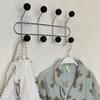 Entrance Hall Wall Coat Racks Bedroom Clothing Storage Hanger Rack Hooks Portable Backpack Cap Scarf Clothes Organizer Hangers