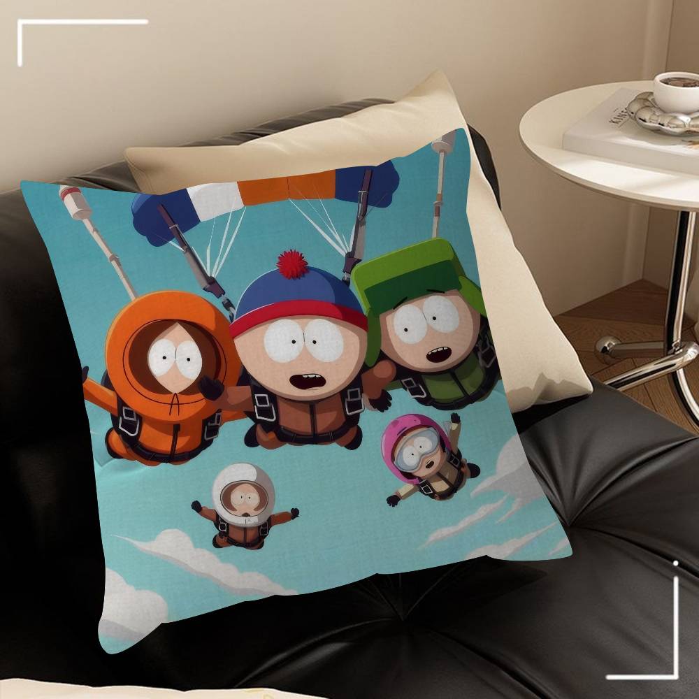 Cartoon S-South cute P-Park   Cushion Cover Decorative Pillow Sofa Home Decor case pillow cases