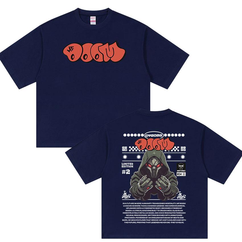 Limited MF DOOM Madvillainy Metal 2025 New Album T Shirt Men's Hip Hop Punk 100% Cotton T-shirt Unisex Fans Gift Tees Streetwear