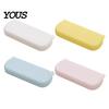 Pencil Case Large Capacity with Compartments, Macaron Color Plastic Stationery Storage Desk Container Box, Portable Student Pen Bag for School