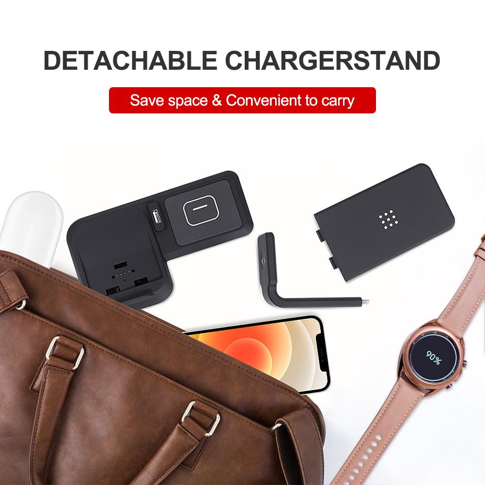 Buy 3 in 1 Wireless Charger Dock Station for Samsung S22 Ultra S21 S20 S10 Note 20 10 9 Wireless
