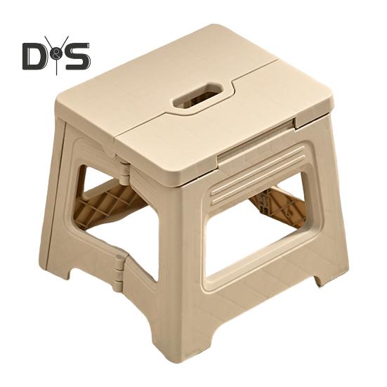 Skládací lavička Multifunkční podnožka pro batolata Seniory Přenosná plastová stolička s rukojetí Venkovní rybářská stolička