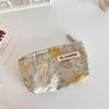 Trendy Ladies Simple And Portable Floral Embossed Cosmetic Bag For Use Everyday