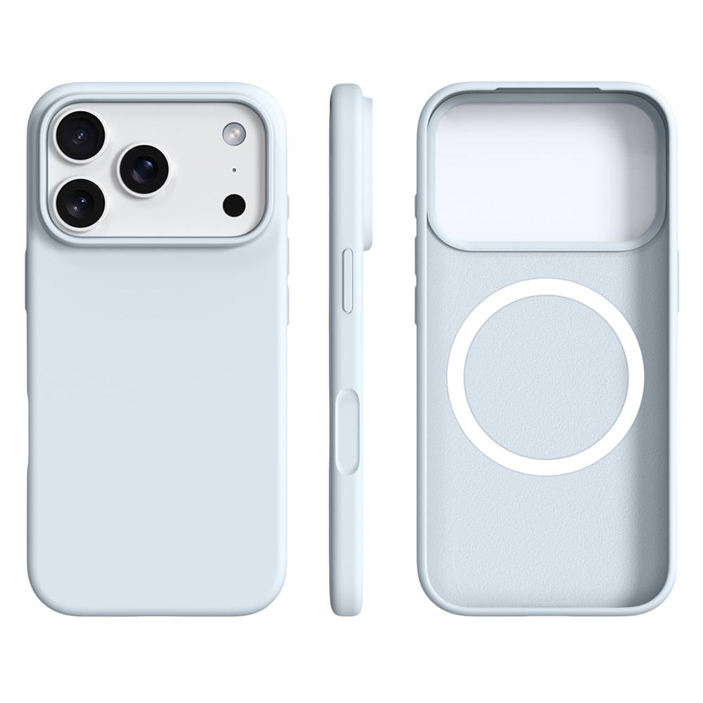 For iPhone 17 Pro Case Compatible with MagSafe Ultra Thin Liquid Silicone + PC Phone Cover