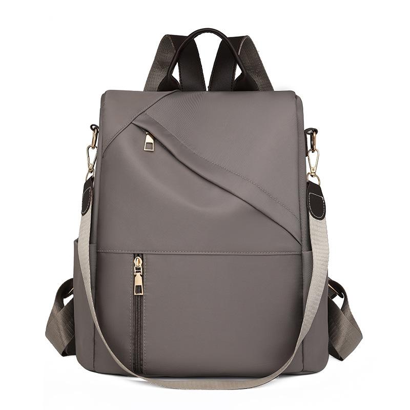 

Женский рюкзак большой вместимости, сумка двойного назначения через плечо, рюкзак с защитой от кражи хаки