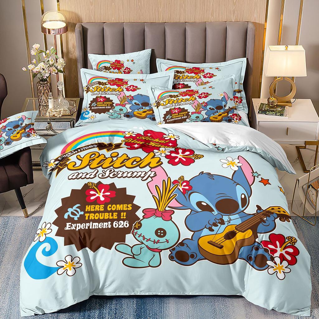 Digital Printing Three-Piece Cute Cartoon Quilt Cover 3D Bed Kit