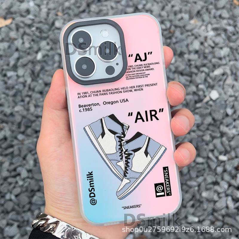 

Чехол для iPhone15Pro с баскетбольными кроссовками Aurora White для Apple 12/11XsMax/xr 16 Pro