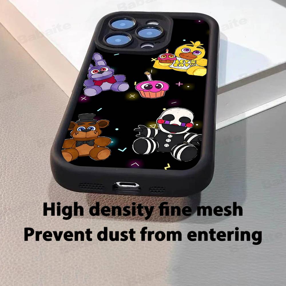 Fnaf Five-nights-At-Freddys Custodia per Telefono Anime Per iPhone 11 12 13 16 15 17 14 Pro Max Morbida Custodia Cover in Silicone