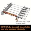 2pcs Kebab Rack Kebab Stands Skewer Holders Universal Suitable for Barbecue For Kitchen Patio Home Outdoor Camping BBQ Tools New