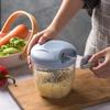 Kitchen Manual Garlic Chopper 500/900ML with Rotating Blade Meat Grinder Vegetable Slicer Fruit Crusher Gadget