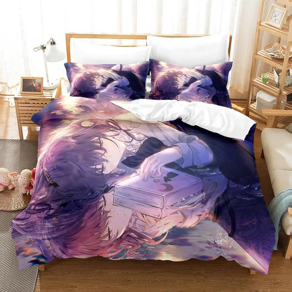 Anime Project SEKAI Hoshino Ichika  Bedding Set Boys Girls Twin Queen Size Duvet Cover Pillowcase Bed Kids Adult