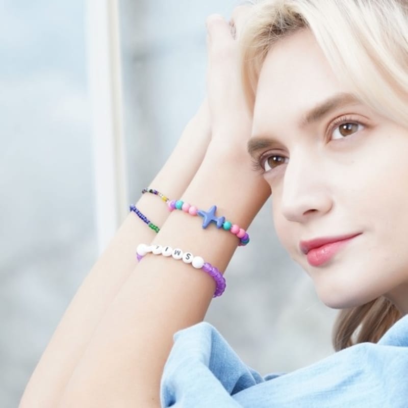 BONBEAU Formica Airplane Colorball Bracelet