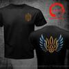 Ukrajinský trojzubec Tričko Unisex Unisex Tričko s erbem Ukrajiny Ukrajinský Vlastenecký Grafický Tričko Unisex Oversize Streetwear Tričko