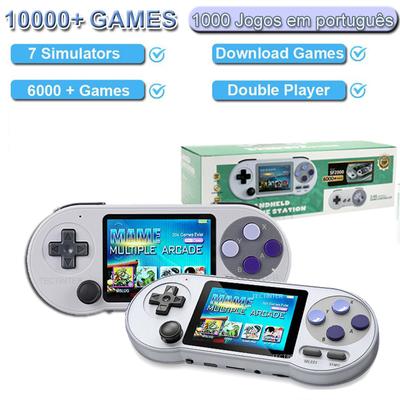 Přenosný kapesní herní konzolový přehrávač Sf2000 Klasická retro videoherní konzole 3palcový IPS Vestavěná podpora více než 10 000 her Av výstup