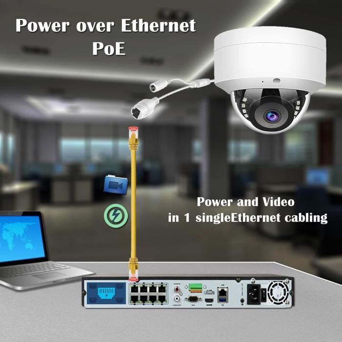 Caméra De Surveillance - WITI - IP32050 - 5 MP - Microphone Audio - IP66 - Grand Angle 2,8 Mm